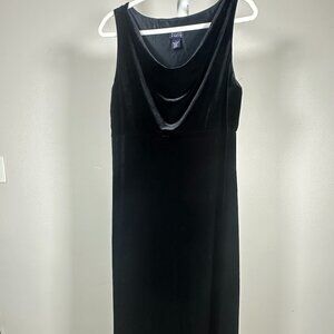 Black Velvet Maxi Dress Evening Gown
